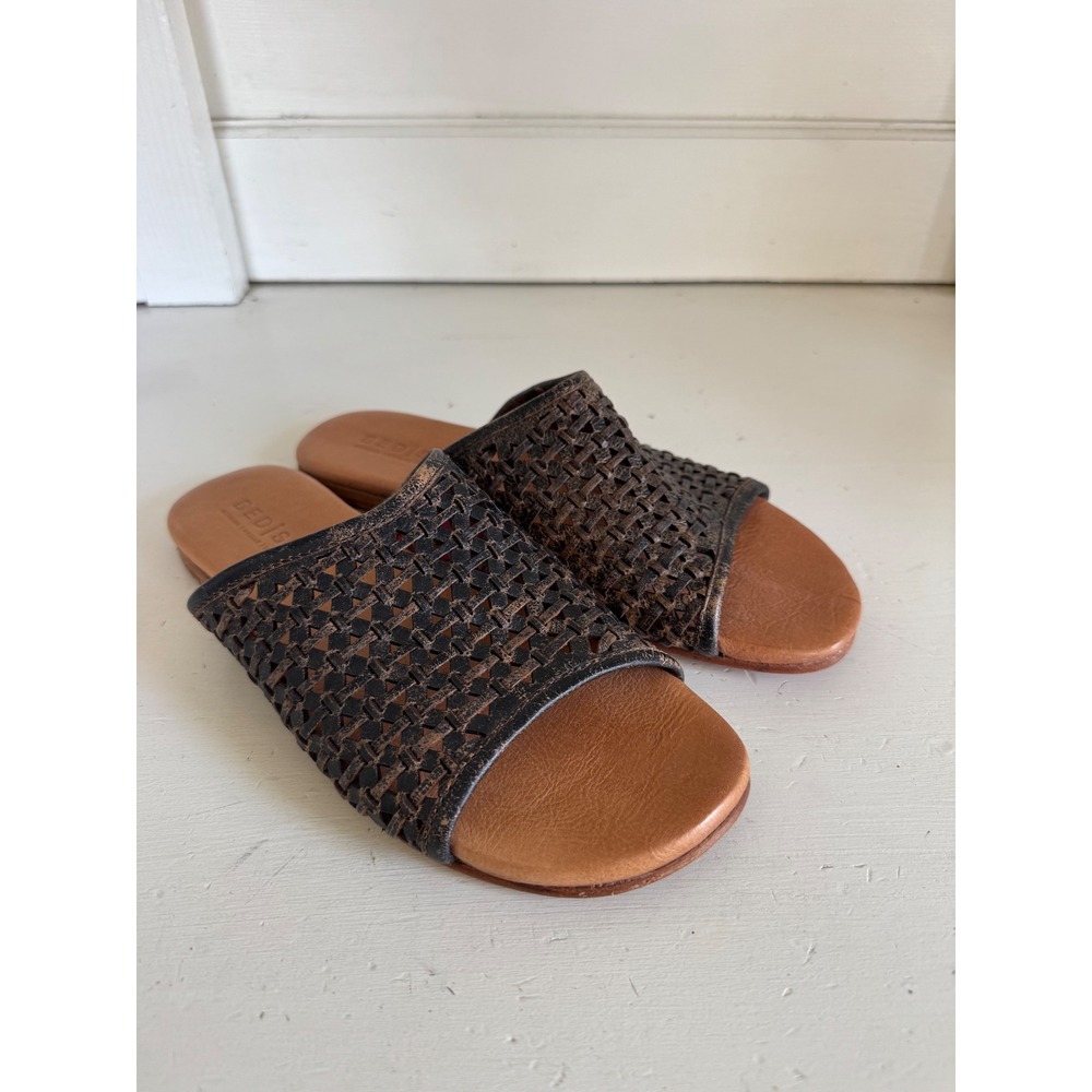 Bed Stu Minerva woven slide sandals size 6.5